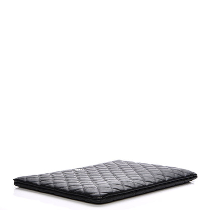 Chanel Caviar Quilted Large Cosmetic Case Black 4 of 8