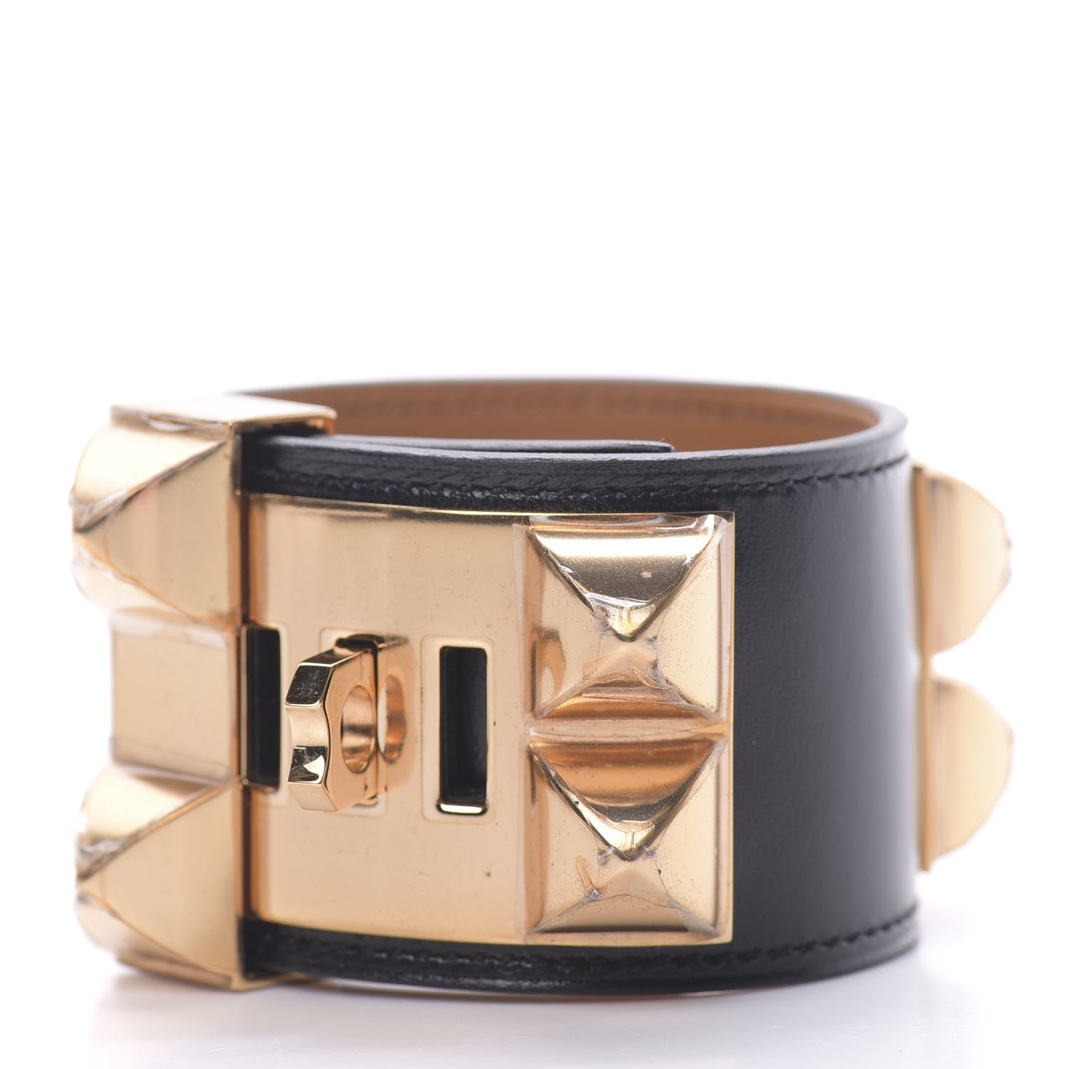 Hermes Box Collier de Chien CDC Bracelet T3 Black 3 of 8