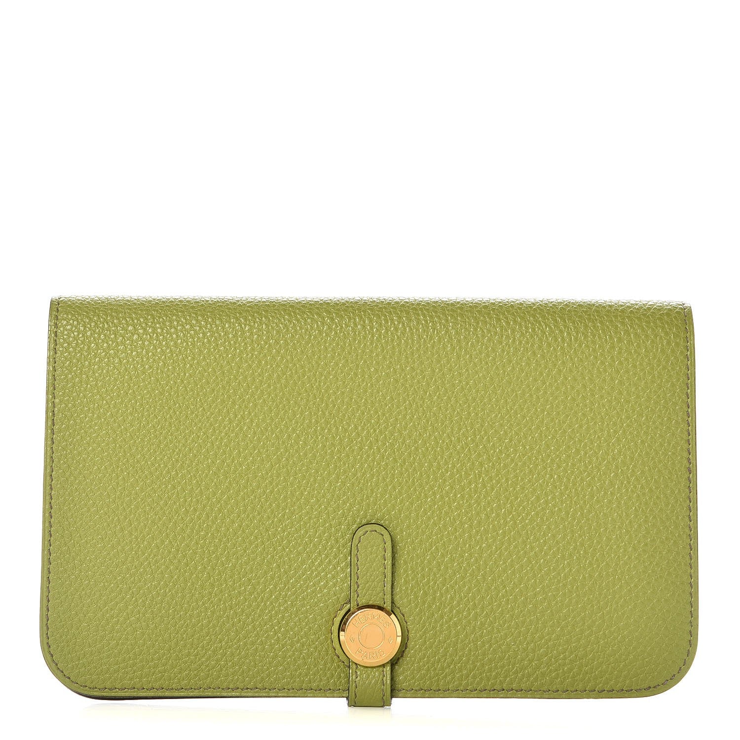 Hermes Togo Dogon Duo Wallet Vert Anis 1 of 13