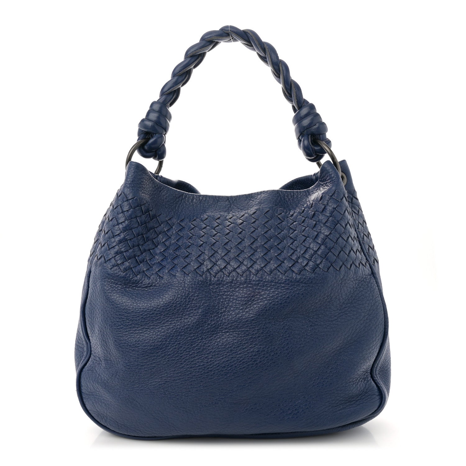 Bottega Veneta Cervo Intrecciato Shoulder Bag Blue 1 of 15