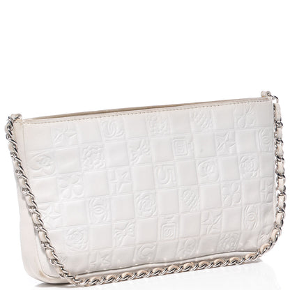 Chanel Lambskin Precious Symbols Pochette White 3 of 7