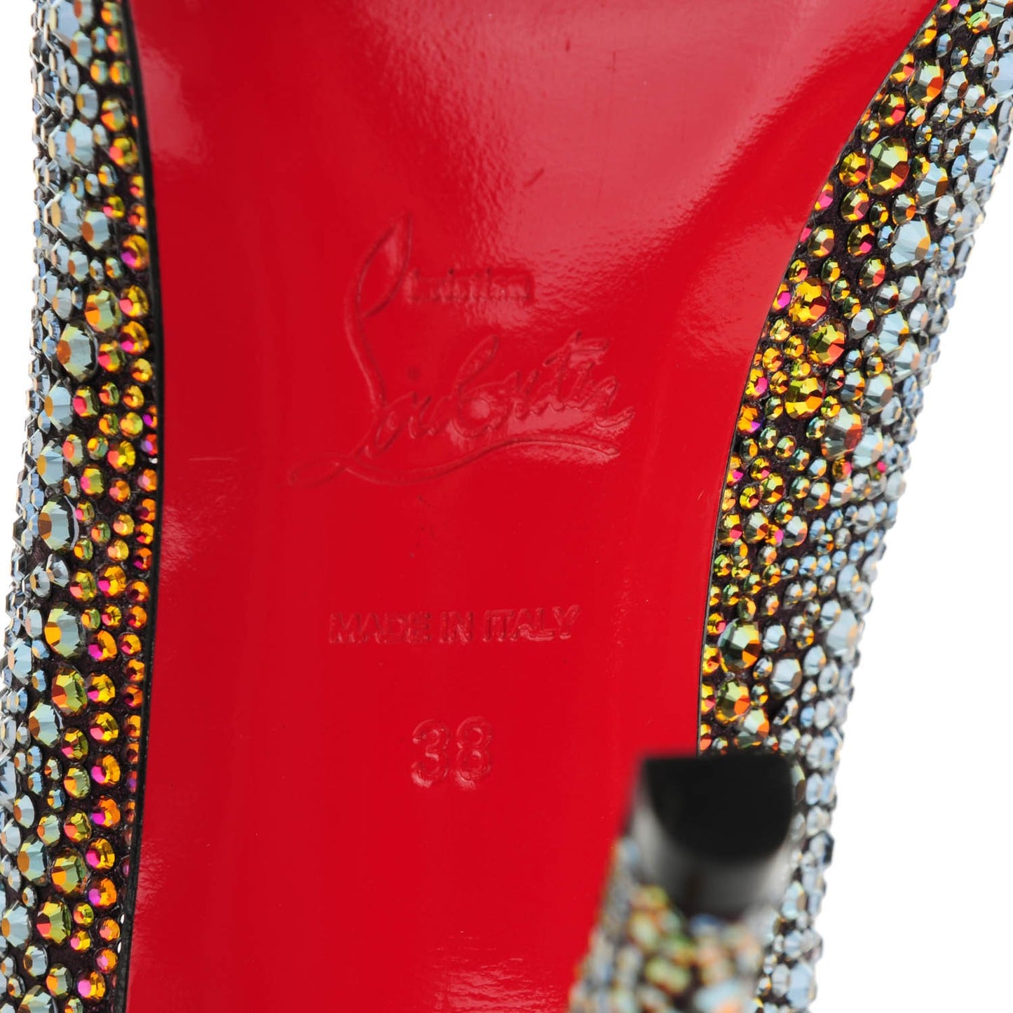 Nappa Strass Pigalle 120 Pumps 38 Vulcano