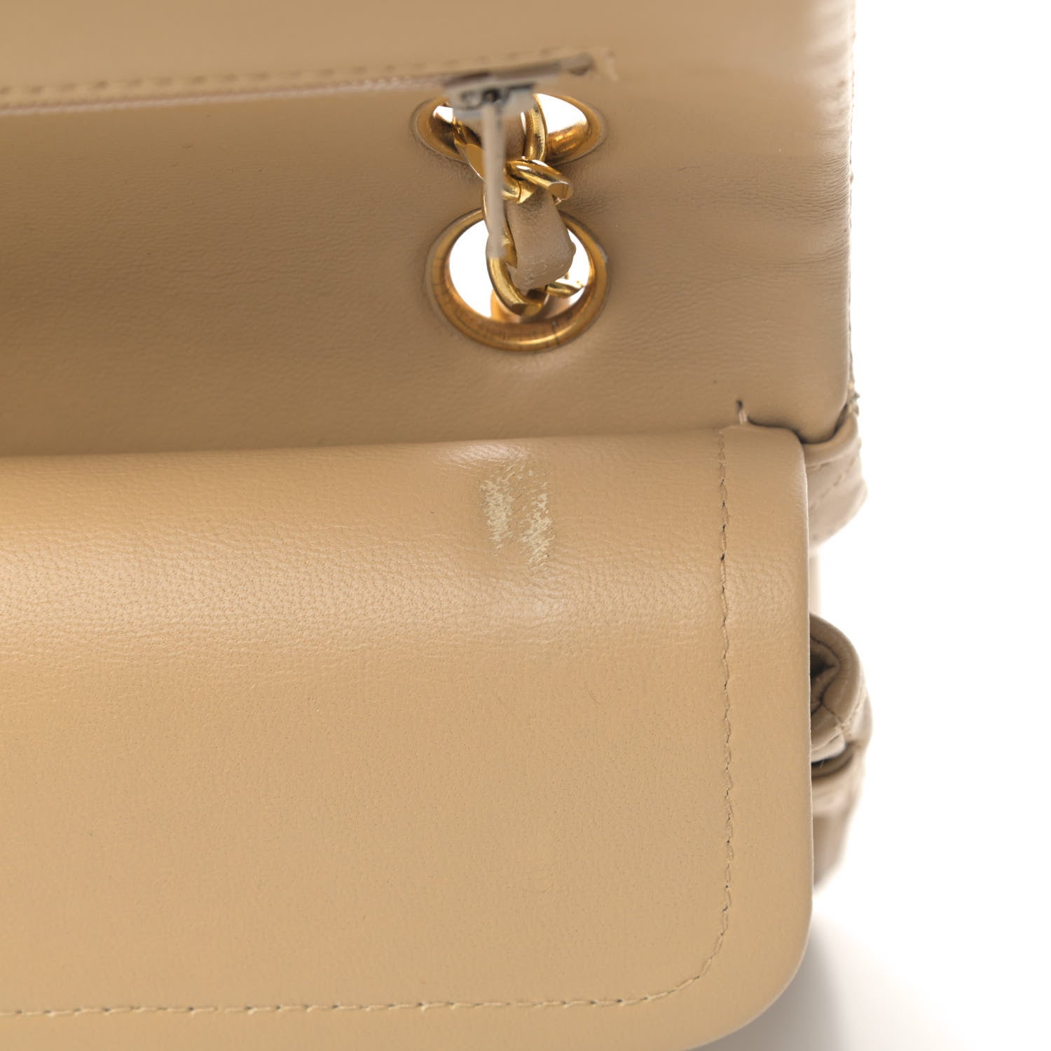 Chanel Lambskin Quilted Small Double Flap Beige 6 of 6