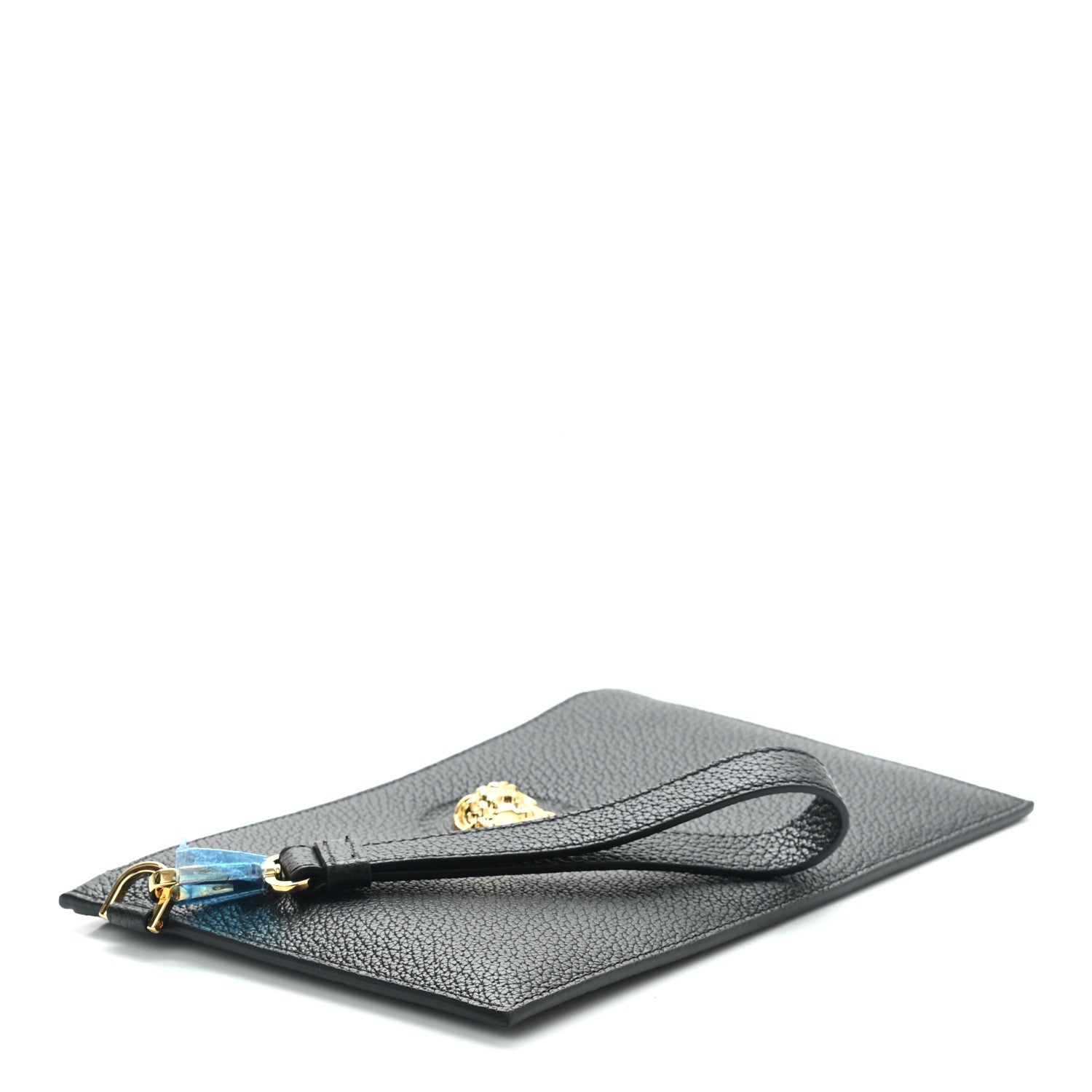 Versace Grained Calfskin La Medusa Pouch Black 5 of 7