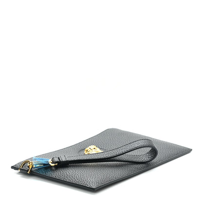 Versace Grained Calfskin La Medusa Pouch Black 5 of 7