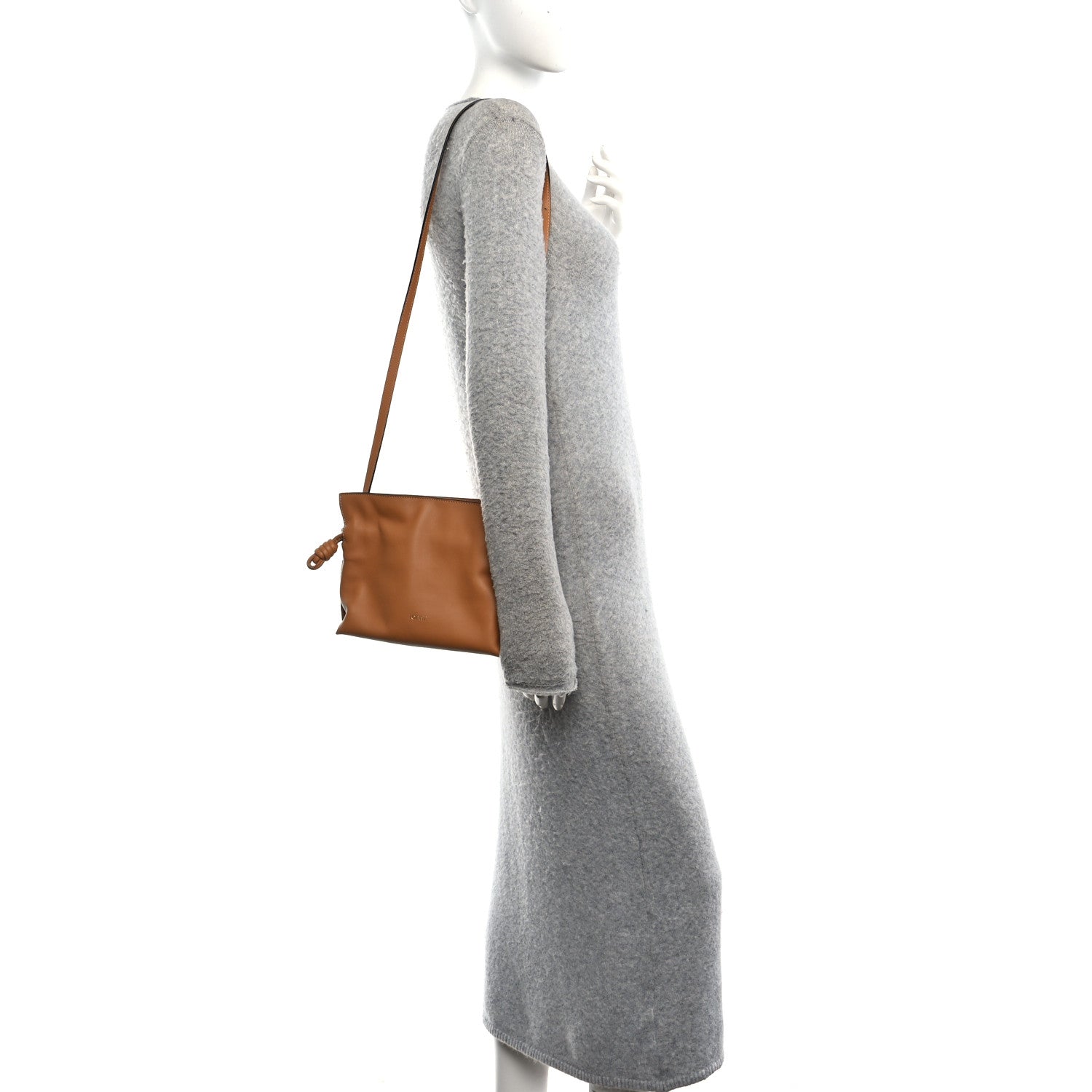 Loewe Calfskin Mini Flamenco Knot Clutch Warm Desert Warm Desert 2 of 10