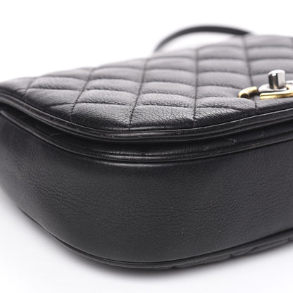 Chanel Calfskin Quilted Small Casual Pocket Messenger Flap Black 7 of 10