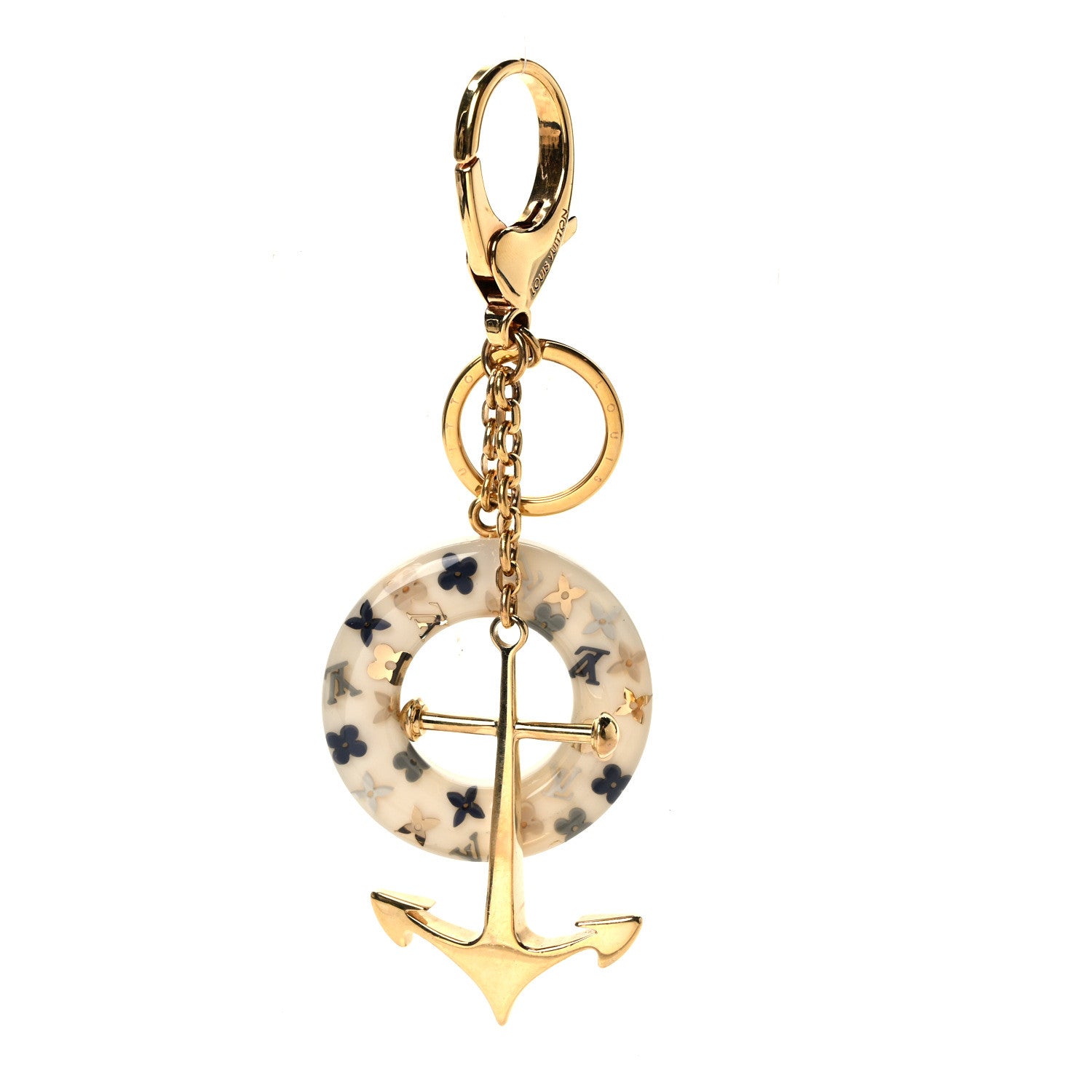 Louis Vuitton Marina Key Holder Bag Charm Azur 1 of 3