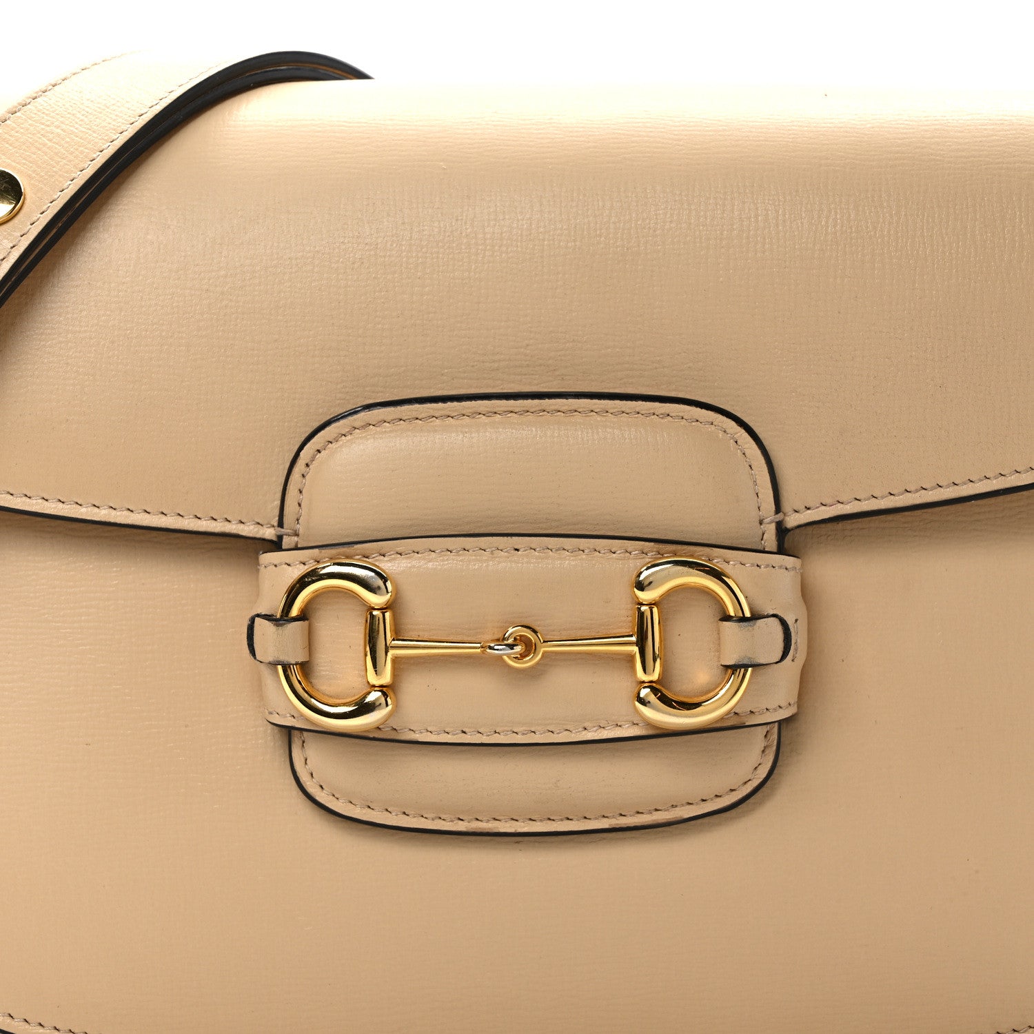 Gucci Azalea Calfskin Horsebit 1955 Shoulder Bag Bubble Tea 8 of 15