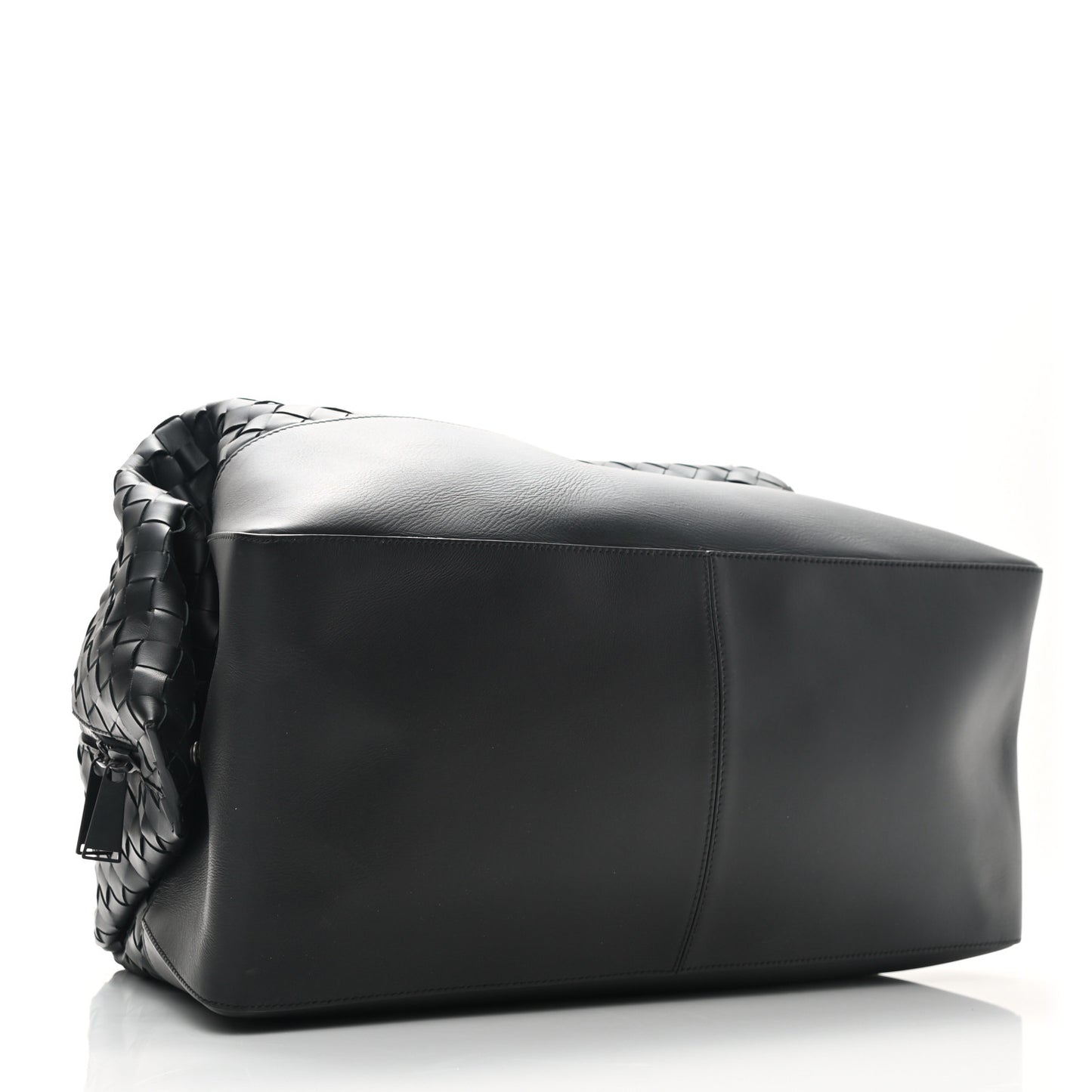Nappa Intrecciato Maxi Convertible Tote Black