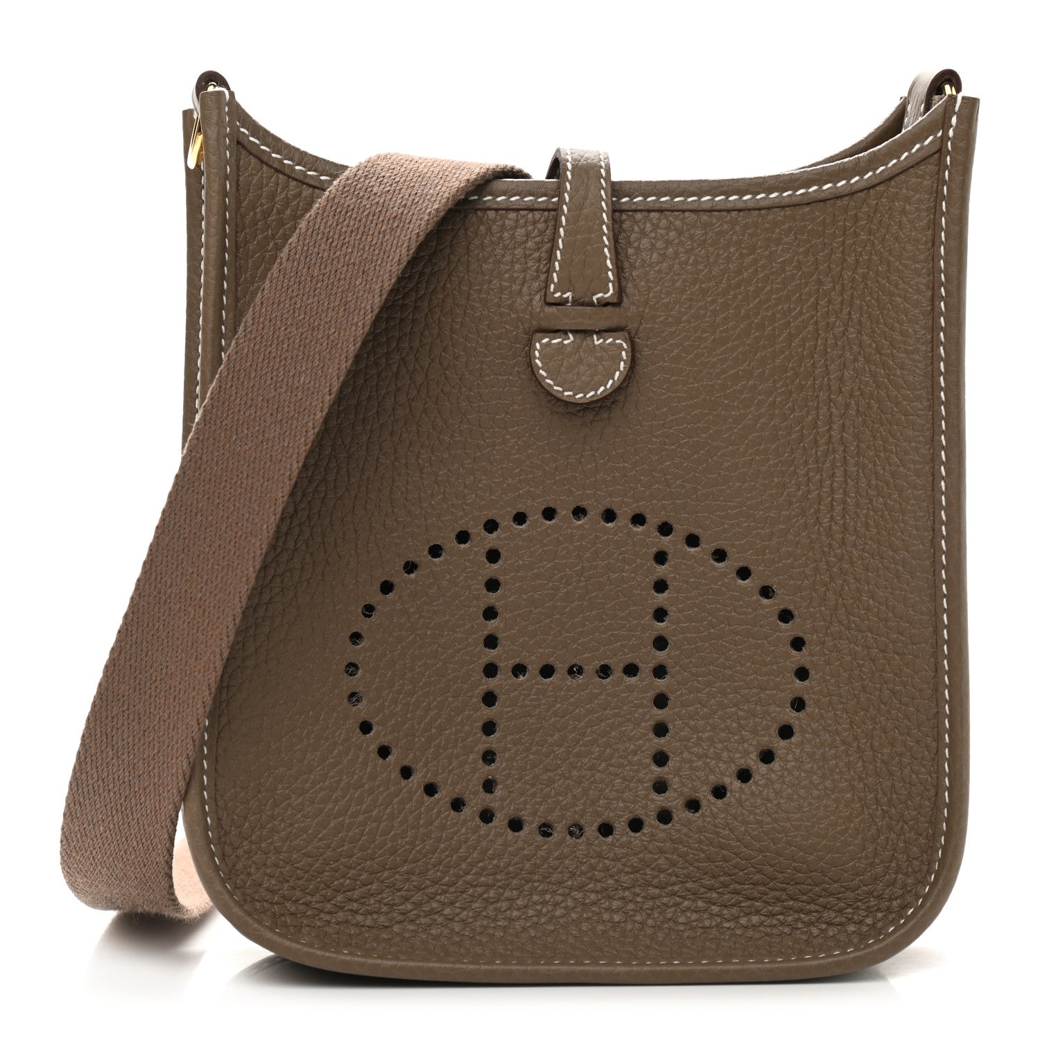 Hermes Taurillon Clemence Evelyne TPM Etoupe 1 of 9