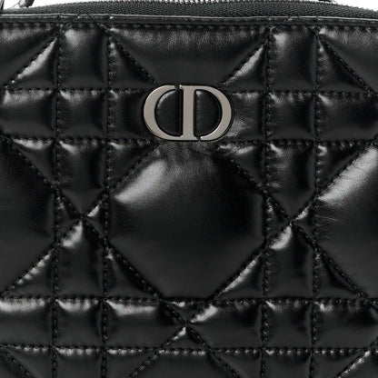 Christian Dior Calfskin Macrocannage Caro Box Bag Black 8 of 10