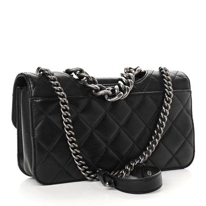 Chanel Goatskin Quilted Medium Perfect Edge Flap Black 3 of 12
