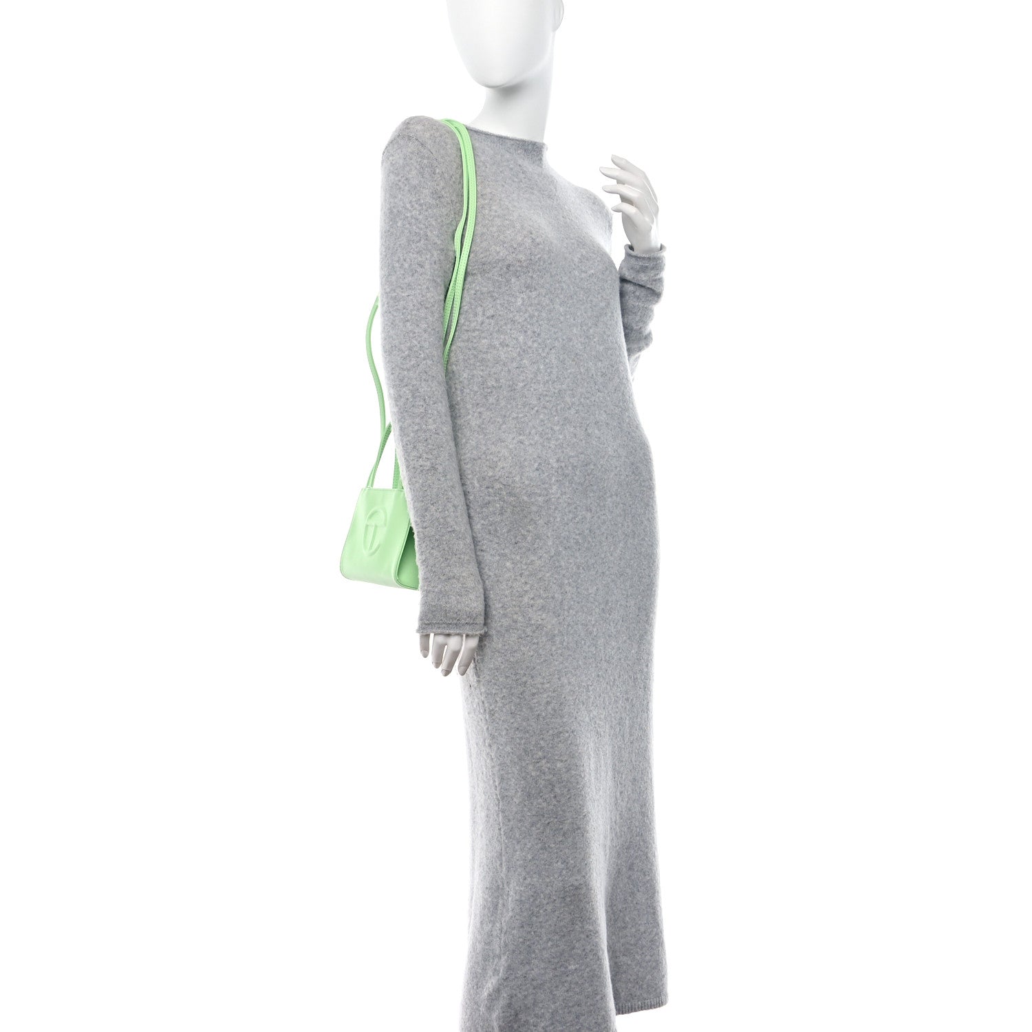 Telfar Vegan Leather Small Shopping Bag Double Mint 2 of 10