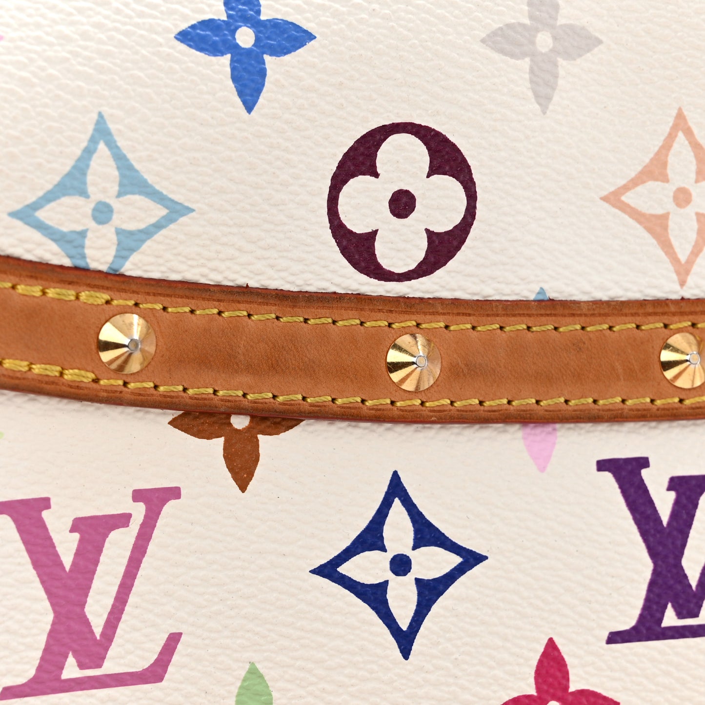 LOUIS VUITTON Monogram Multicolor Sologne White