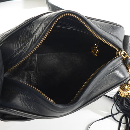 Chanel Lambskin Quilted Tassel Camera Case Black 5 of 8