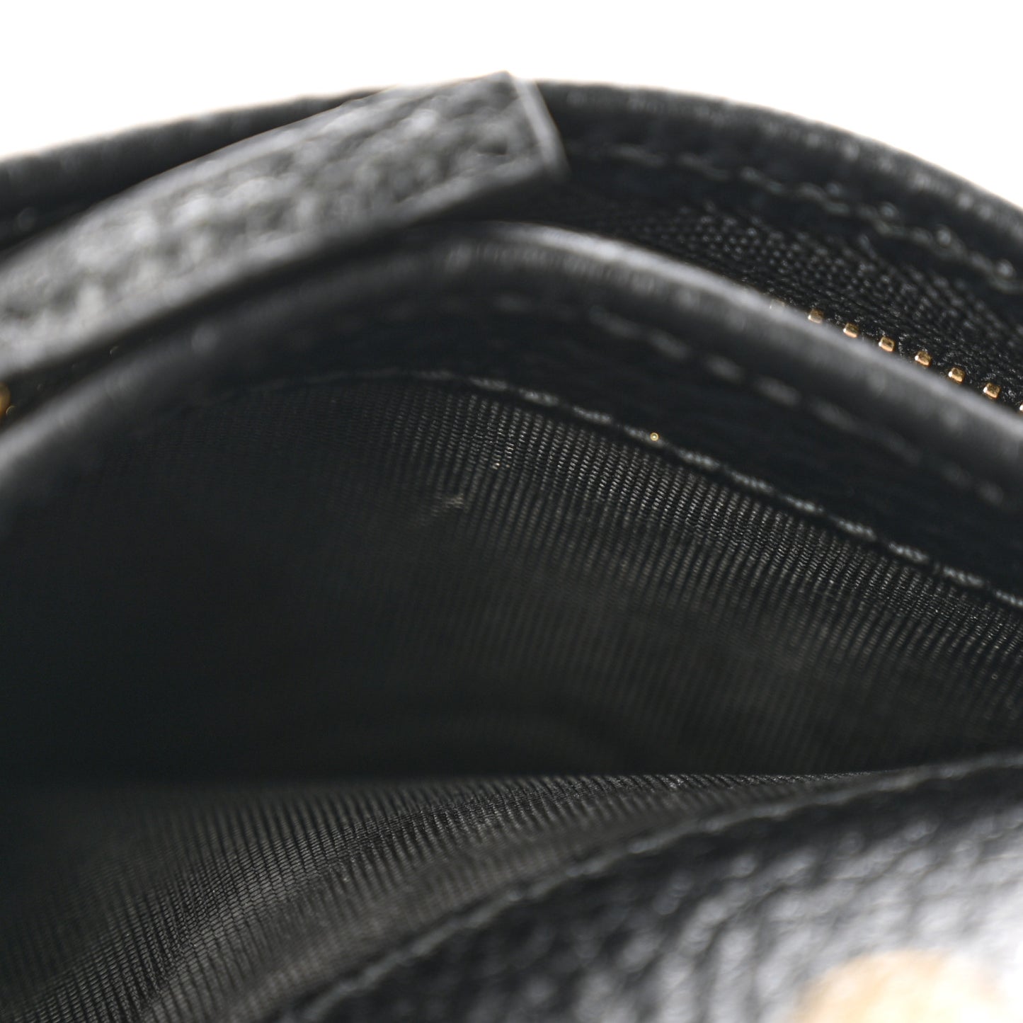 Dollar Calfskin GG Supreme Monogram GG Marmont Card Case Black Beige Ebony
