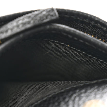 Gucci Dollar Calfskin GG Supreme Monogram GG Marmont Card Case Black Beige Ebony 9 of 10