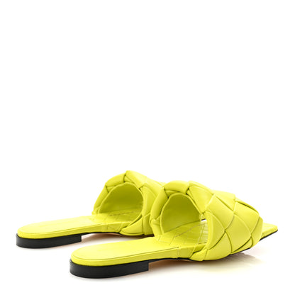Bottega Veneta Nappa Maxi Intrecciato Lido Flat Sandals 41 Kiwi 5 of 8