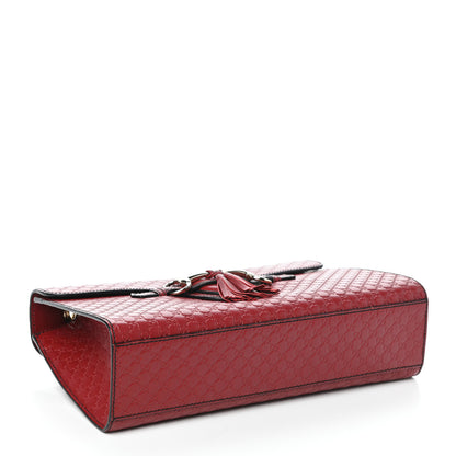 Gucci Microguccissima Medium Emily Chain Shoulder Bag Red 4 of 9