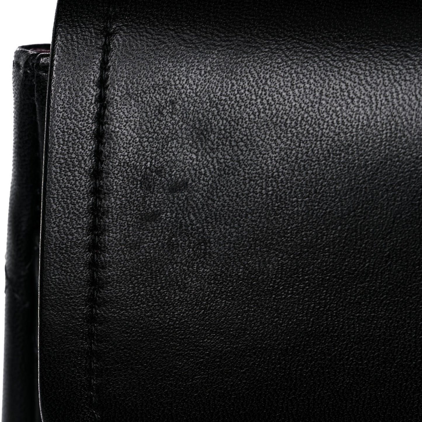 Lambskin Quilted Jumbo Double Flap Black