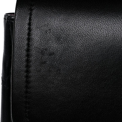Chanel Lambskin Quilted Jumbo Double Flap Black 12 of 14