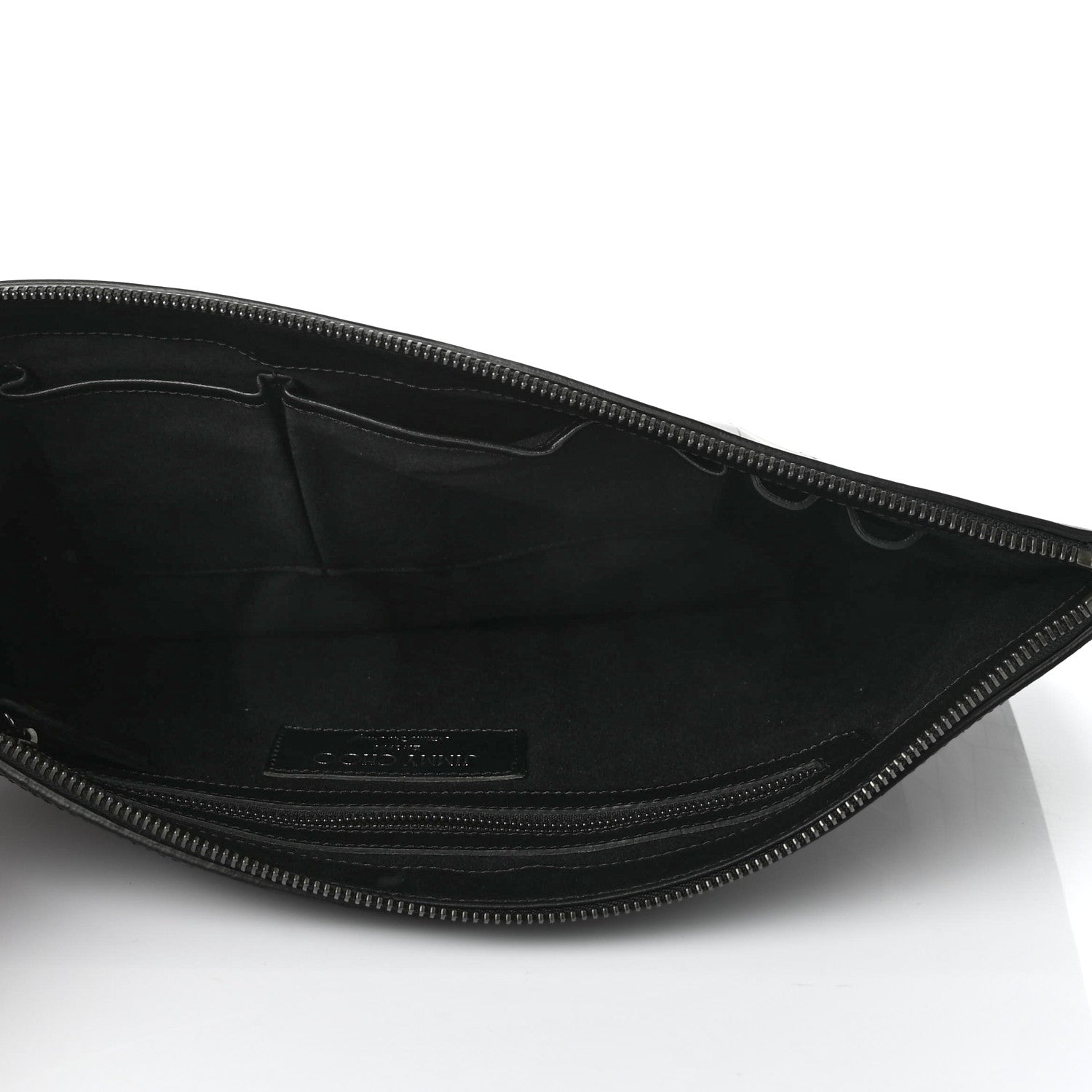 Jimmy Choo Metallic Crocodile Embossed Calfskin Derek Document Holder Evergreen 5 of 7