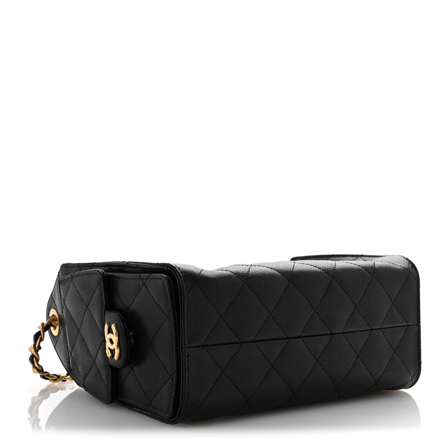 Chanel Caviar Quilted Mini Chanel 25 Handbag Black 4 of 11