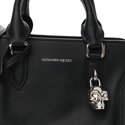 Alexander McQueen Pebbled Calfskin Mini Padlock Navy 8 of 11