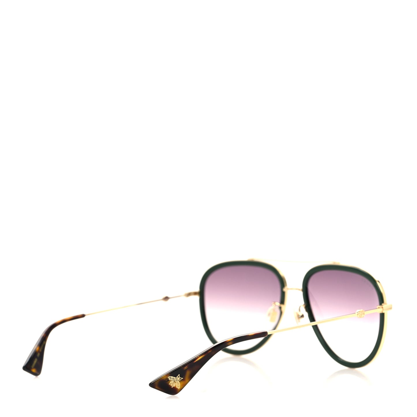 Metal Web Aviator Sunglasses GG0062S Green Red