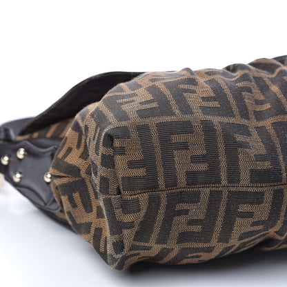 Fendi Zucca Small Chef Shoulder Bag Tobacco 8 of 9