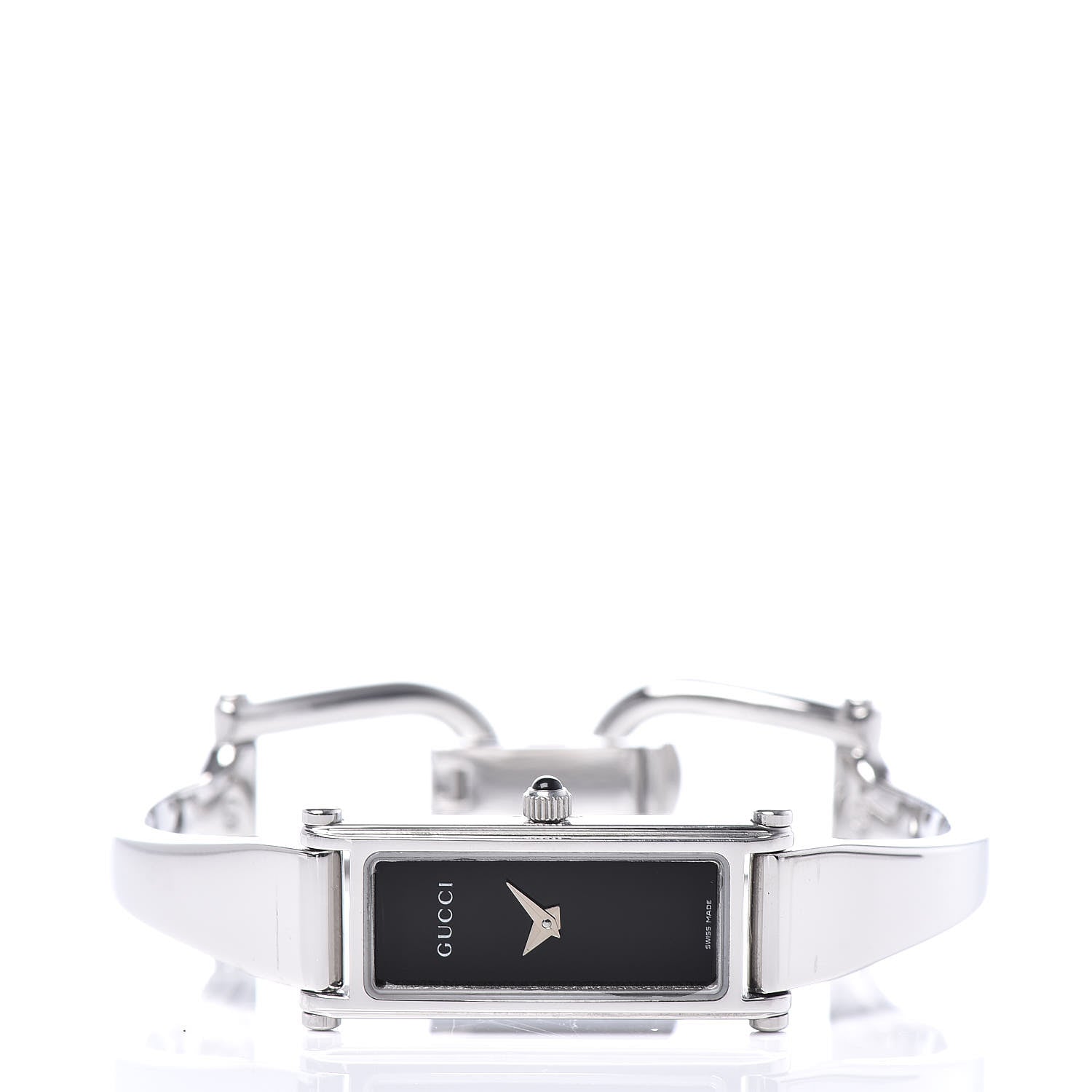 Gucci Stainless Steel 12mm 1500L Horsebit Quartz Watch Black 3 of 5