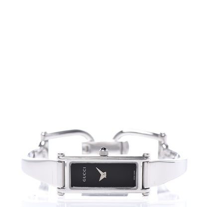 Gucci Stainless Steel 12mm 1500L Horsebit Quartz Watch Black 3 of 5