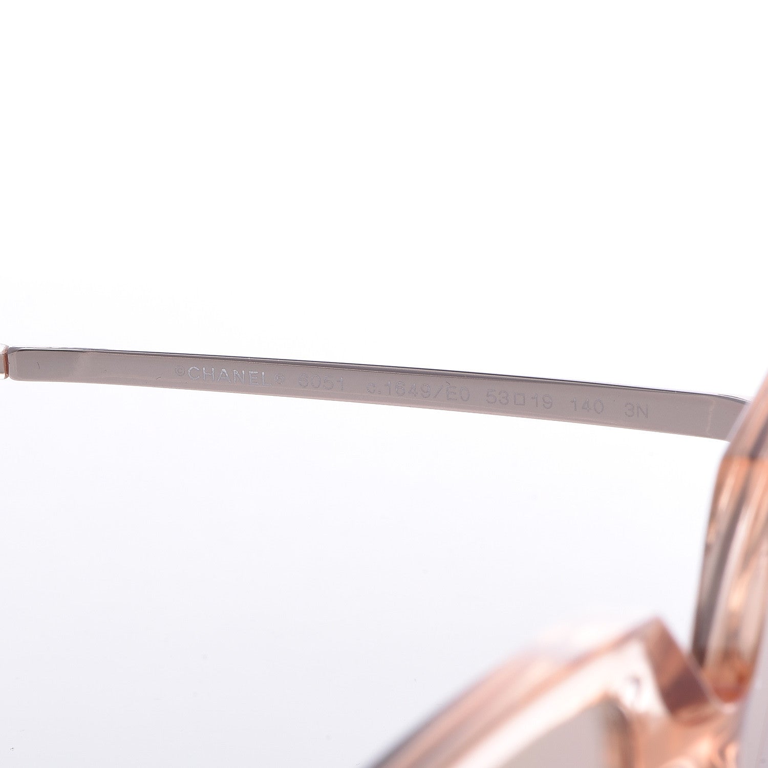 Chanel 18K Pink Gold Mirror Square Sunglasses 6051 Pink 6 of 8