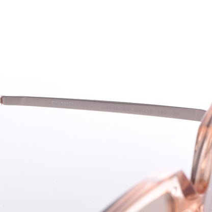 Chanel 18K Pink Gold Mirror Square Sunglasses 6051 Pink 6 of 8