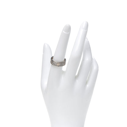 Cartier 18K White Gold Diamond 6mm LOVE Paved Ring 58 8.25 2 of 6