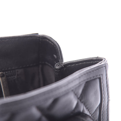 Chanel Lambskin Quilted Messenger Flap Black 11 of 12