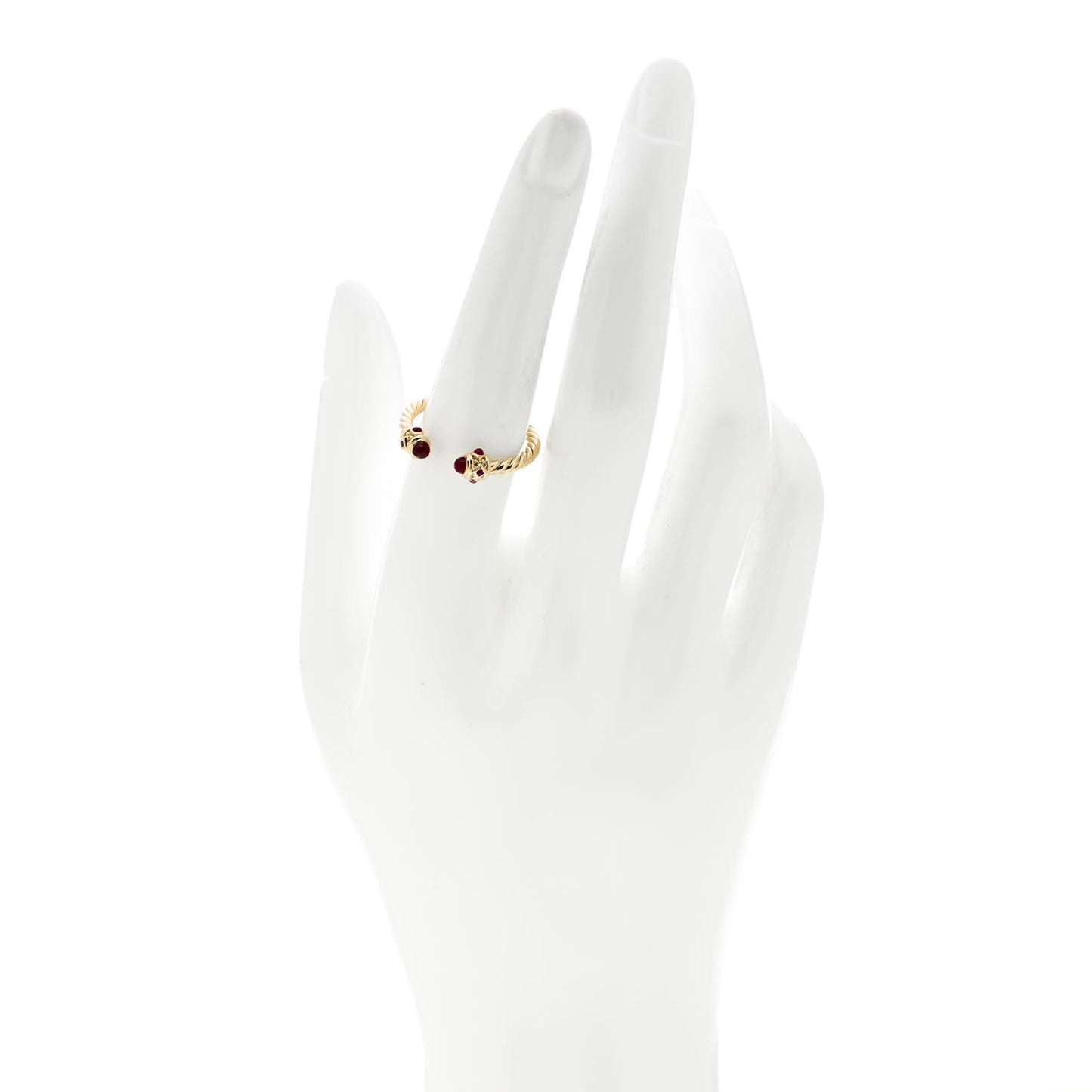 18K Yellow Gold Ruby Renaissance Ring 54 7