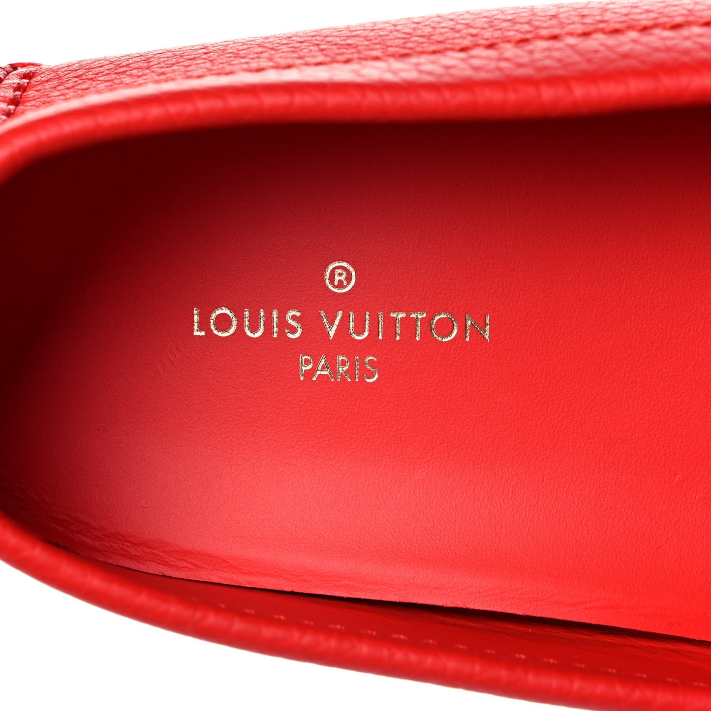 Calfskin Mens Monte Carlo Car Shoe Moccasin Loafers 8 Red