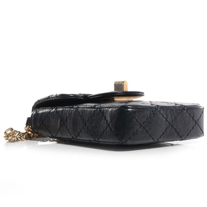 Chanel Aged Calfskin 2.55 Reissue Phone Case Black 4 of 10