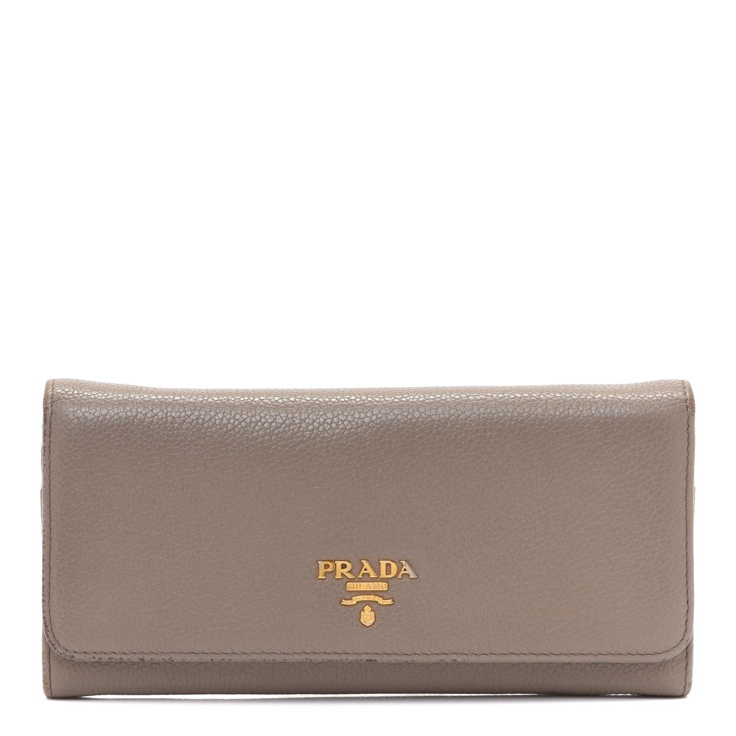 Prada Vitello Daino Continental Flap Wallet Cammeo 3 of 14