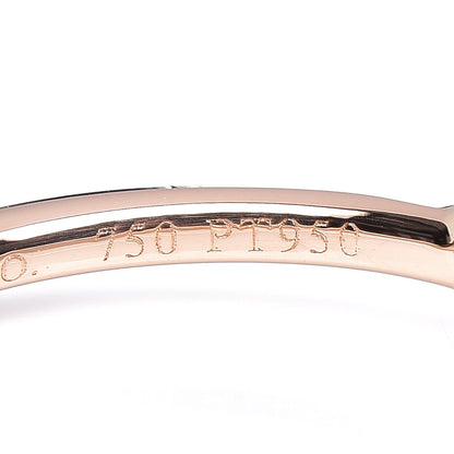 Tiffany 18K Rose Gold Platinum Diamond .16ct Bezet Ring 49 5 6 of 6