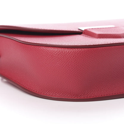 Celine Grained Calfskin Small Trotteur Dark Pink 9 of 10