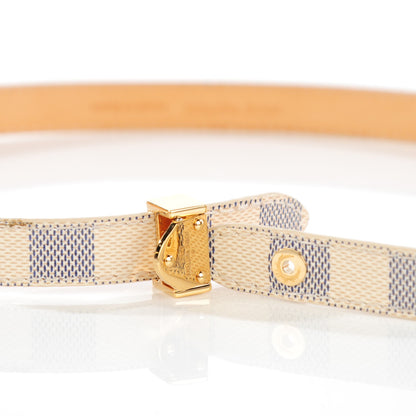 Louis Vuitton Damier Azur Box It Bracelet 17 5 of 9