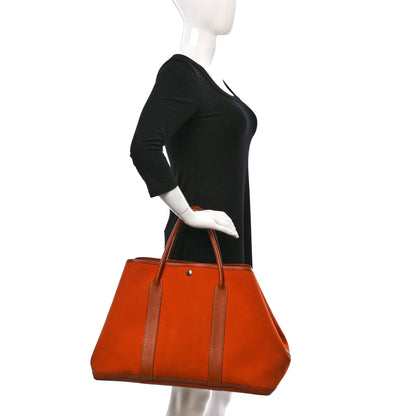 Hermes Toile Negonda Garden Party 49 GM Potiron 2 of 12