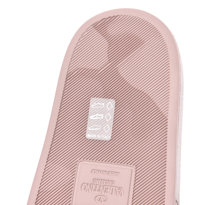 Valentino Garavani Rubber VLTN Pool Slide Sandals 39 Water Rose Disco Pink 11 of 12