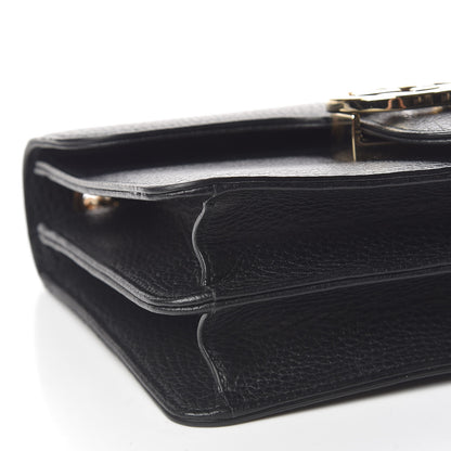 Gucci Dollar Calfskin Small Interlocking G Shoulder Bag Black 9 of 12