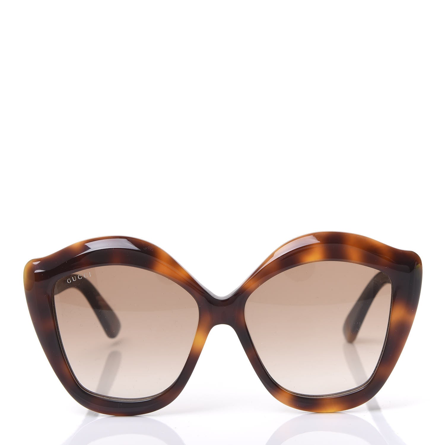 Gucci Cat Eye GG0117S Sunglasses Tortoise 2 of 7