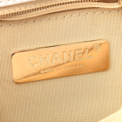 Chanel Goatskin Quilted Medium Chanel 19 Flap White 6 of 9
