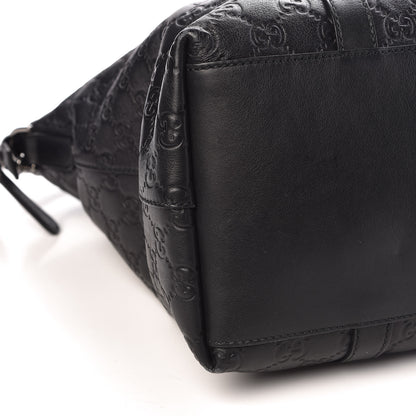 Gucci Guccissima Large GG Charm Convertible Dome Satchel Black 8 of 10